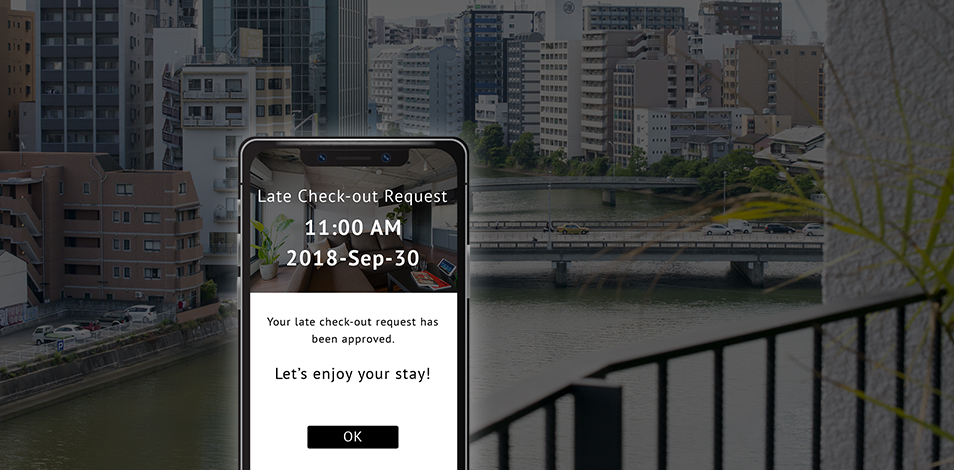 Request a late check-out